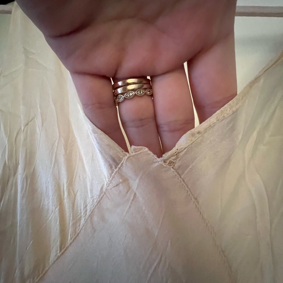 VINTAGE Silk like and Lace Slip Dress. Satin dress. - Picture 6 of 12